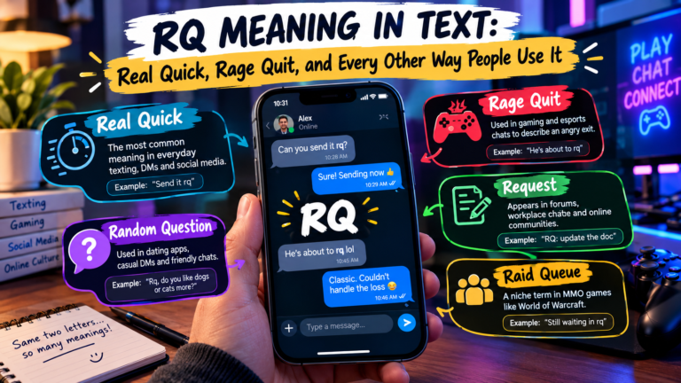 RQ Meaning in Text: Real Quick, Rage Quit, and Every Other Way People Use It