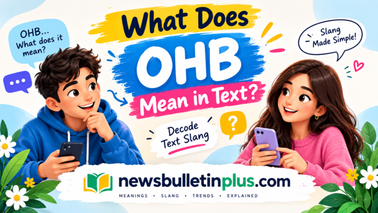 What Does OHB Mean in Text? Real Meanings, Examples & Social Media Use in 2026