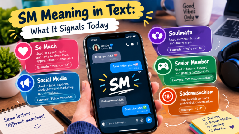 SM Meaning in Text: What It Signals Today