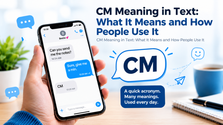 CM Meaning in Text: What It Means and How People Use It
