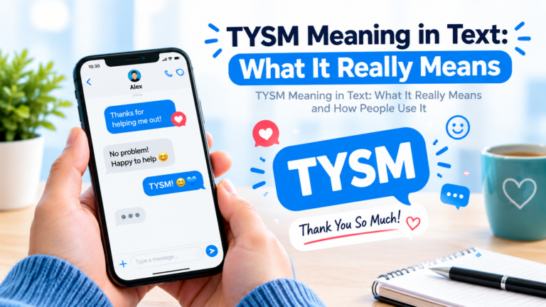TYSM Meaning in Text: What It Really Signals in Digital Chats