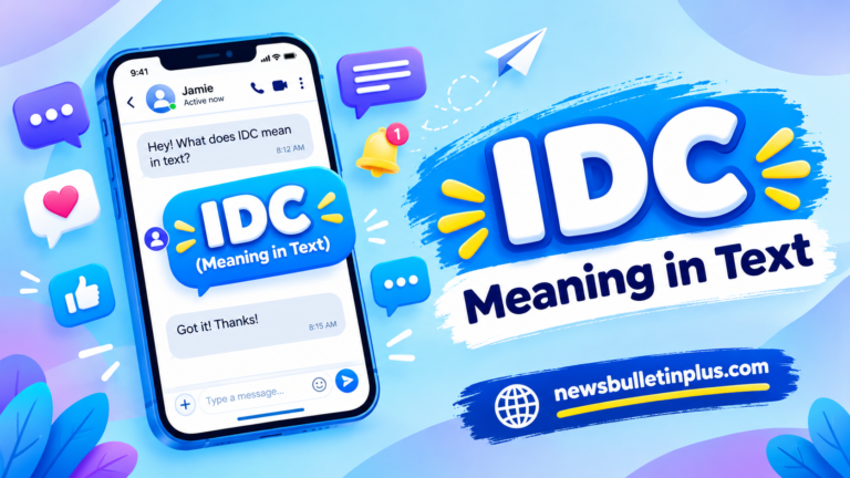 IDC Meaning in Text: What Does IDC Mean?
