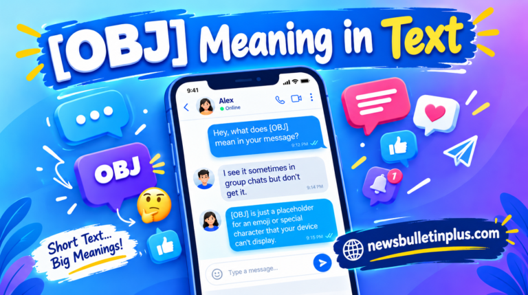 OBJ Meaning in Text: Why Does OBJ Appear in Messages?