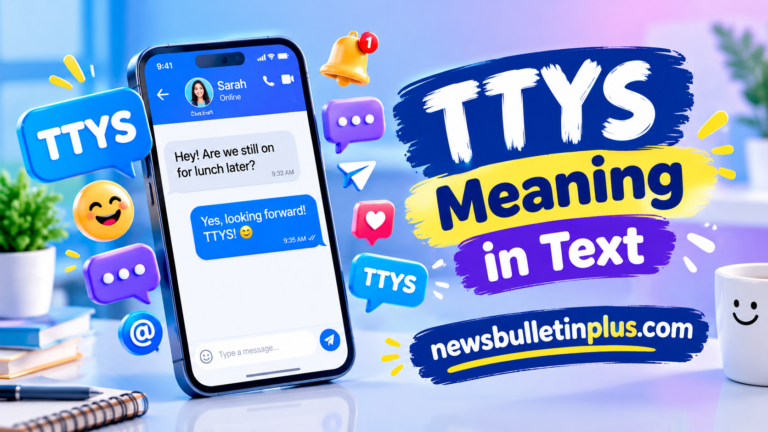 TTYS Meaning in Text: What It Stands For, Examples & How to Reply